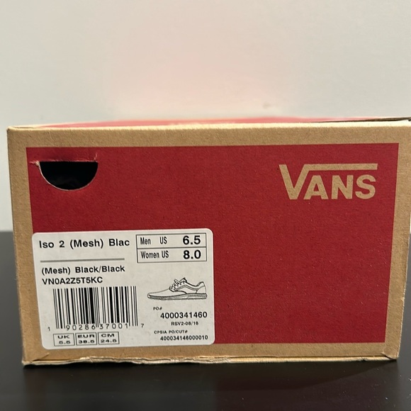 NIB Vans black sneakers - Picture 2 of 8